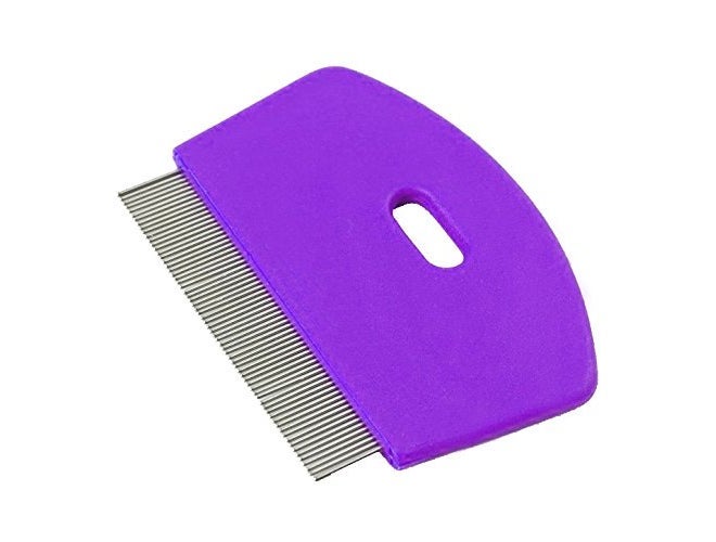Sage Square 2 in 1 Adjustable Dog Brush/Pet Comb for Grooming Cum Massager & Safety for Pets from Mites/Lice/Ticks for Dog/Puppy/Kitten/Cat (Purple) - Image 4