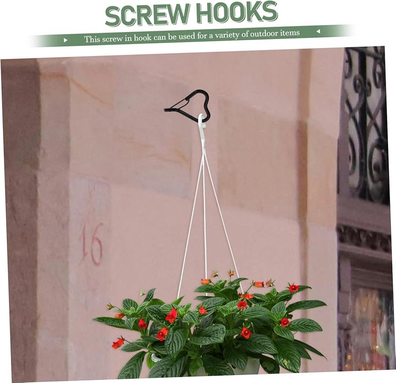 Unomor 10 Pack Outdoor Hanging Hooks Safety Latches for String Lights and Garden Plants Windproof Easy Installation - Image 4