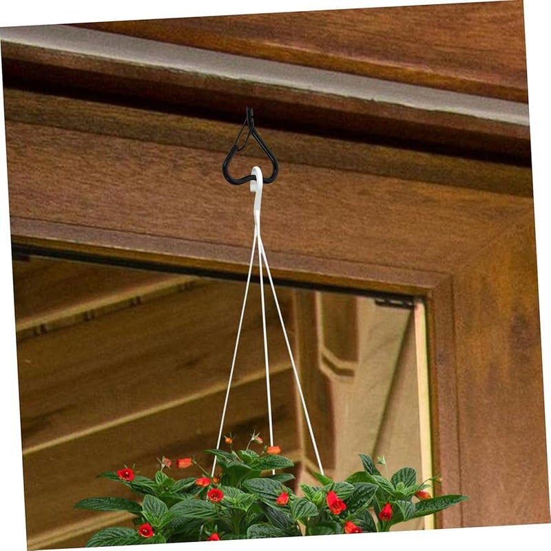 Unomor 10 Pack Outdoor Hanging Hooks Safety Latches for String Lights and Garden Plants Windproof Easy Installation - Image 5