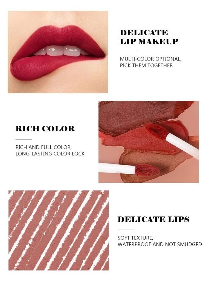 daroge - 6 Pieces Long Lasting Nude Liquid Lipstick Gift Set 42 ml - Image 1