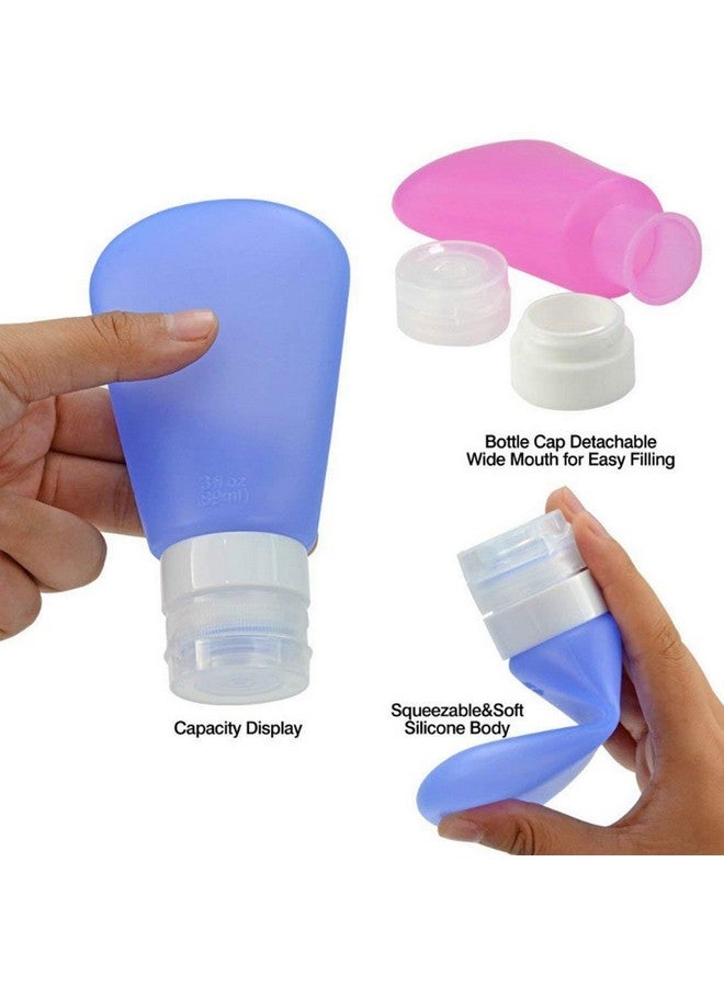 Maharsh Portable Soft Silicone Travel Bottles Set 90 ml Mini Tub Containers Squeezable Bottle for Shower Gel, Liquide Soap,Toiletries Lotion Shampoo Cosmetic Empty (Multi color) - Image 4