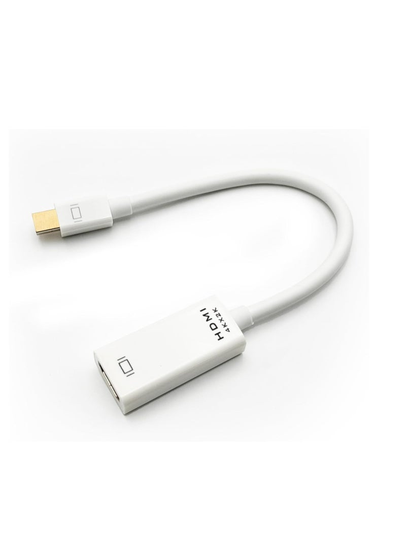محول  Mini DisplayPort إلى HDMI 4K Mini DP ذكر إلى HDMI أنثى مع موصلات مطلية بالذهب 24 قيراط، ومفاصل معززة، ومرآة وأوضاع ممتدة لأجهزة الكمبيوتر المحمول Macbook pro/air - Image 3