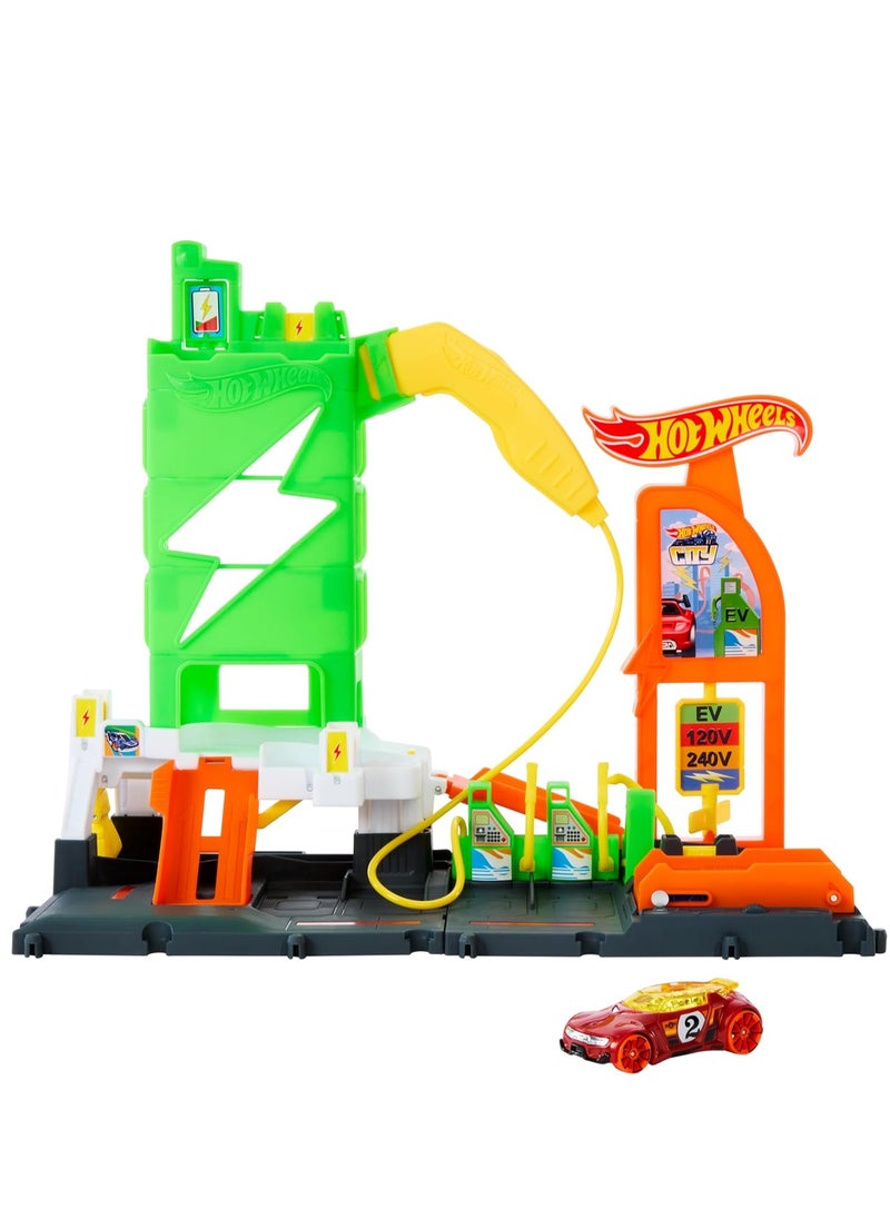Hot Wheels HotWheels Super Recharge Fuel Station Playset  - Image 1