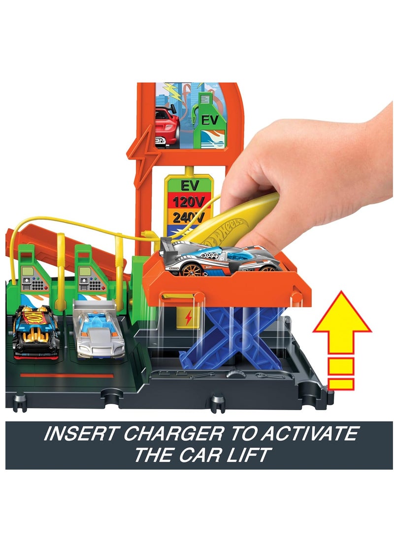 Hot Wheels HotWheels Super Recharge Fuel Station Playset  - Image 4