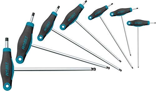 HAZET Offset Screwdriver Set 829KK/7 I 7-Piece Tool Set, Drive: Hexagon Socket, Ergonomic HAZET 1-Component T-Handle, With Ball Head for Manual Operation - Image 4