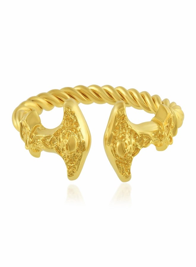 Superstore18 Brass Goldplated Satan Skull Head Designer Fashion Kada for Men and Women (SST5991KDGS) - Image 3