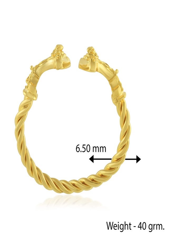 Superstore18 Brass Goldplated Satan Skull Head Designer Fashion Kada for Men and Women (SST5991KDGS) - Image 2