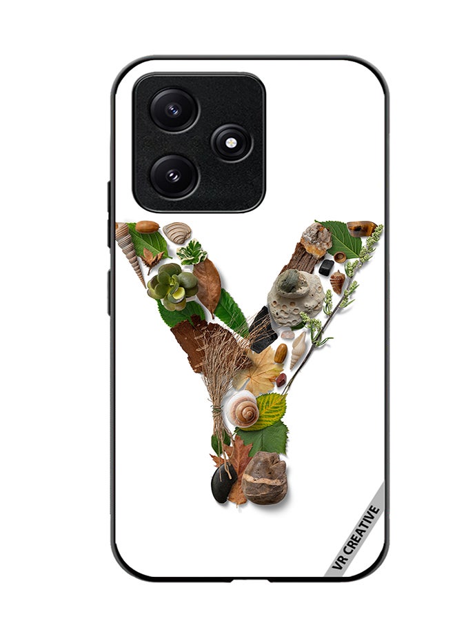 VR CREATIVE Protective Case Cover For Xiaomi Poco M6 Pro 5G Alphabet Y Design Multicolour - Image 1