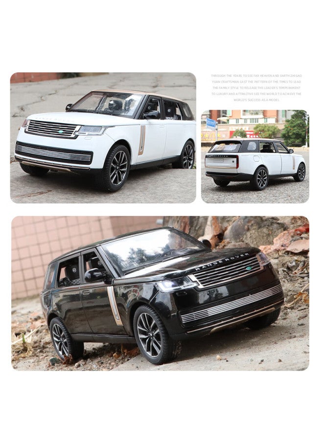 Black mamba Heimanba 1：24 New Land Rover Range Rover Sv White Car Model, Children's Toy, Alloy Car Model, Collectible Display, Gift - Image 5