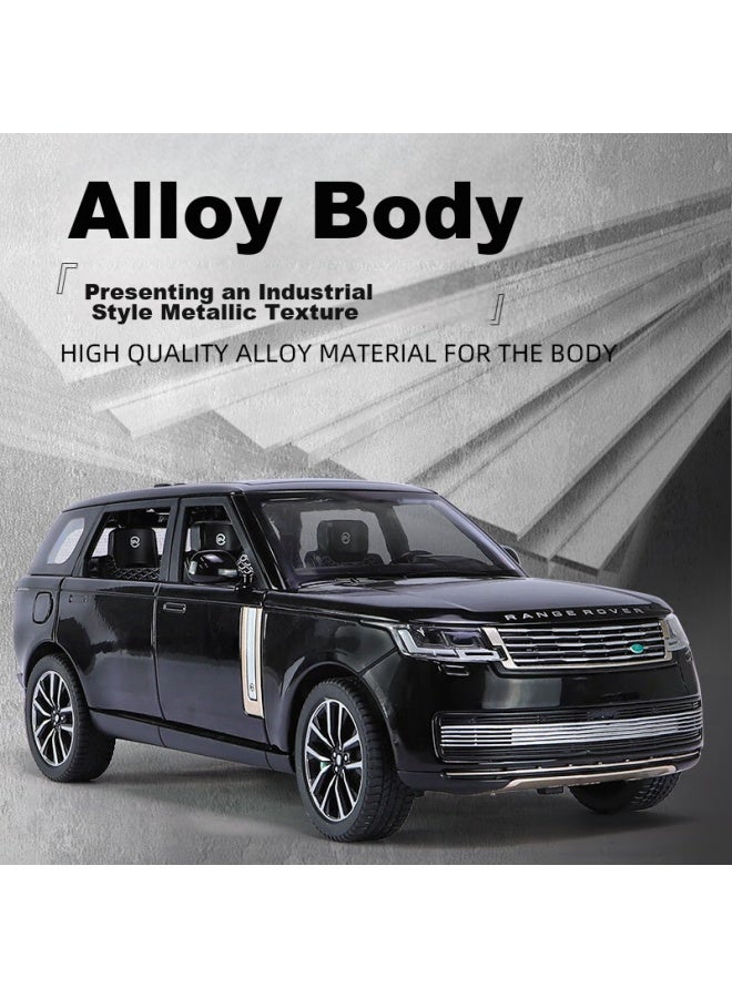 Black mamba Heimanba 1：24 New Land Rover Range Rover Sv White Car Model, Children's Toy, Alloy Car Model, Collectible Display, Gift - Image 2