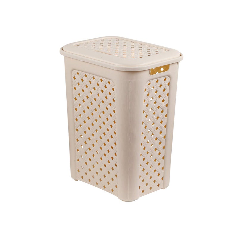 Cello Classic Plastic Laundry & Toy Organizer Basket, 30 Litres, Ivory - Image 3