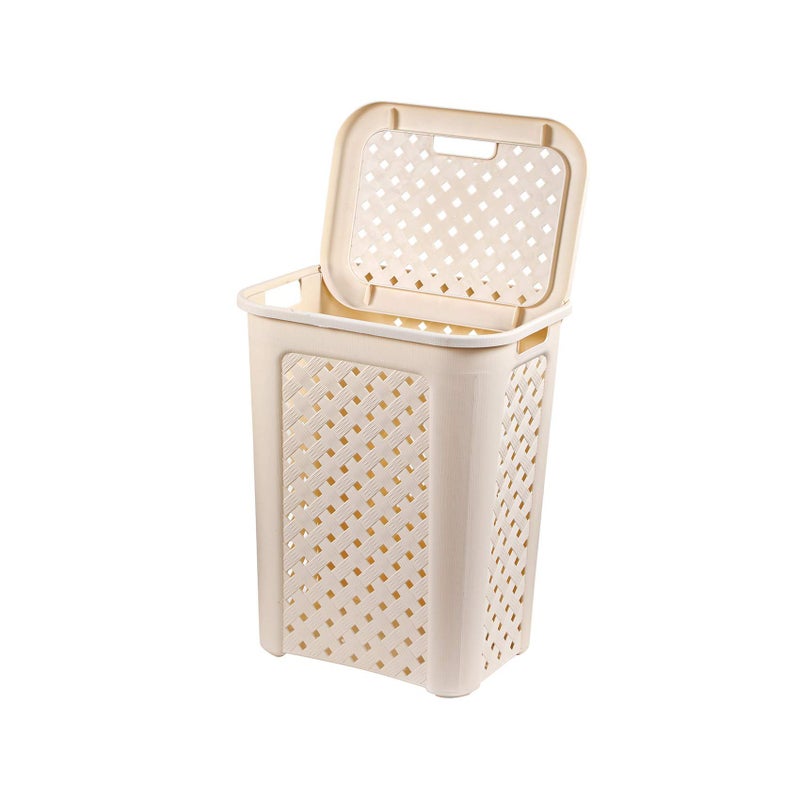 Cello Classic Plastic Laundry & Toy Organizer Basket, 30 Litres, Ivory - Image 1