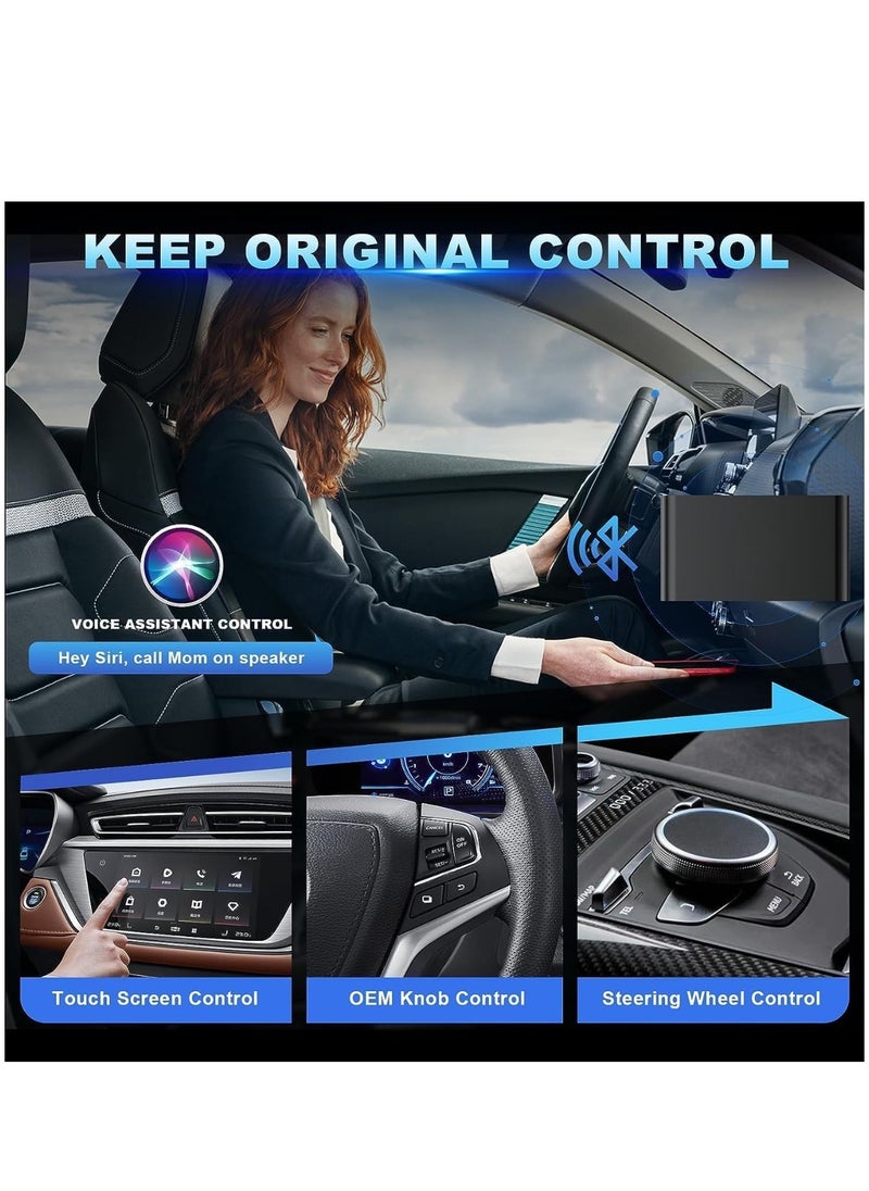 Generic - Wireless CarPlay Adapter for iPhone This innovative dongle   converts your car's factory wired Carplay to wireless providing Bluetooth connectivity Enjoy the convenience of 5GHz WiFi - Image 1