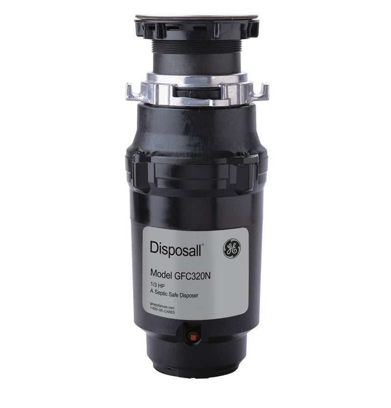 GE Disposall Continuous Feed 13 Horsepower Motor Garbage Disposer Good for Grinding Cooked Pasta Fruit Peels Easy Install Kit NonCorded Recommended for 12 Person Homes GFC320N