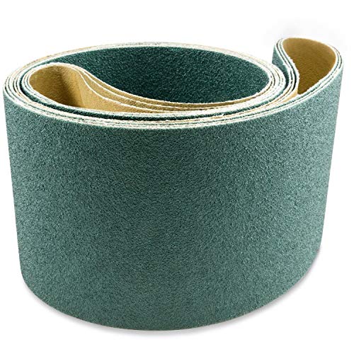 Red Label Abrasives 4 X 36 Inch 80 Grit Metal Grinding Zirconia Sanding Belts, 3 Pack - Image 2