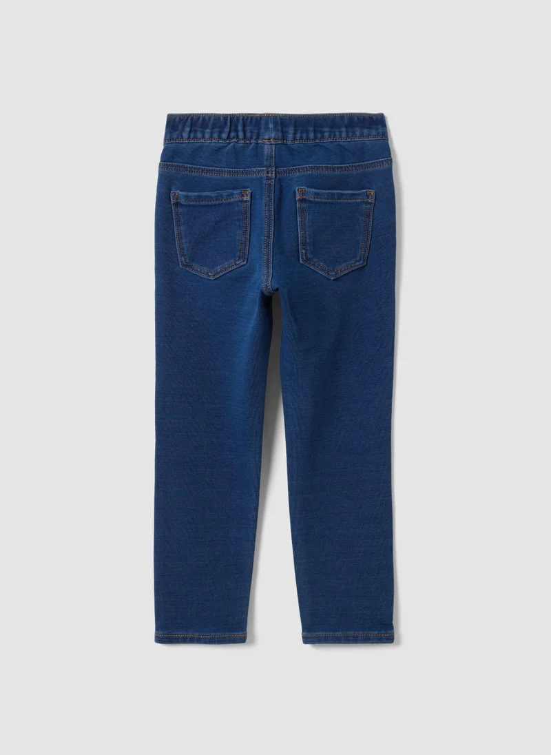 Ovs OVS Girlsâ€™ Blue Skinny-Fit Stretch Cotton Jeggings