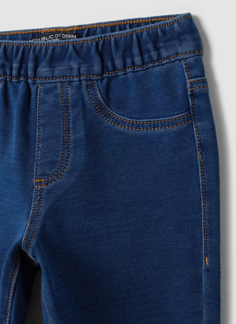 Ovs  OVS Girlsâ€™ Blue Skinny-Fit Stretch Cotton Jeggings for Women | Best Price UAE