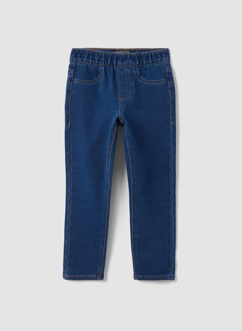Ovs OVS Girlsâ€™ Blue Skinny-Fit Stretch Cotton Jeggings