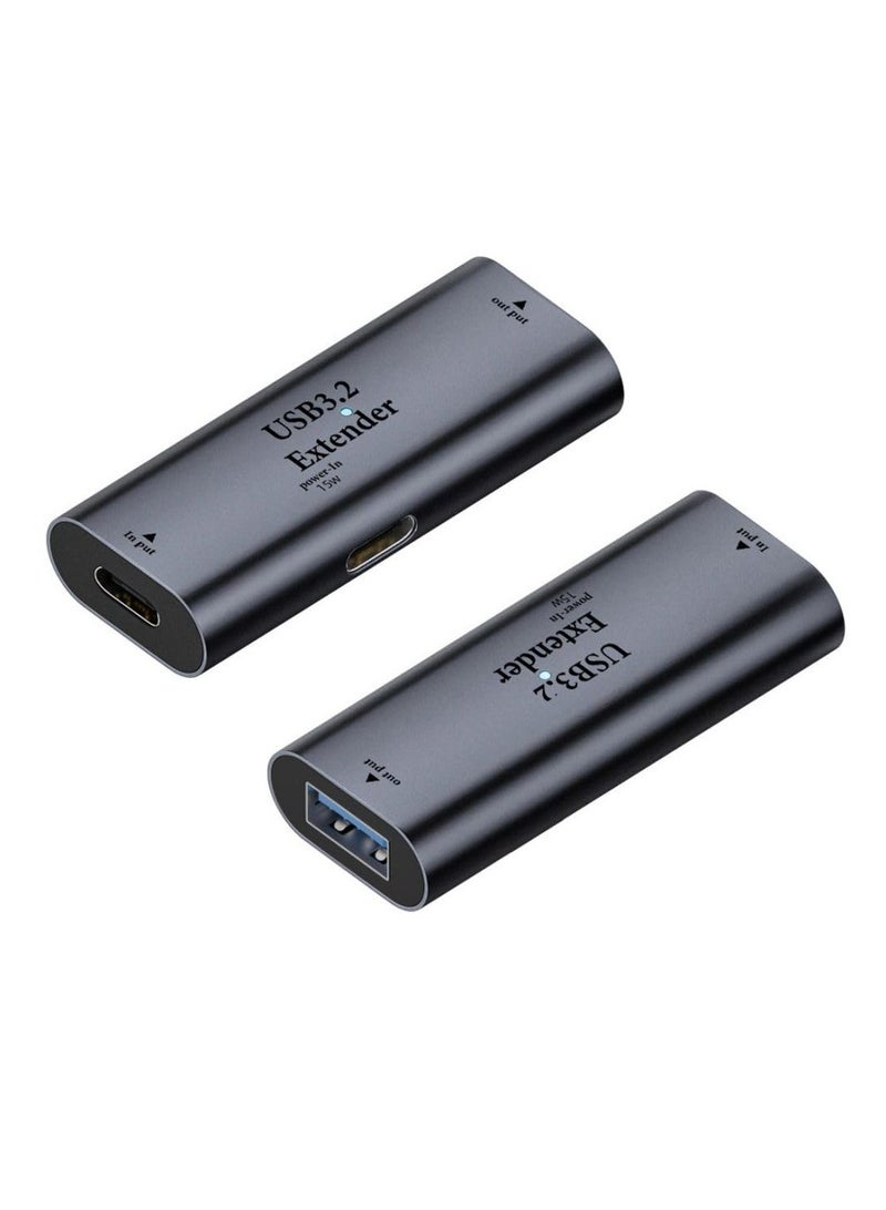 SYOSI USB C Female to USB 3.0 Female, USB C Active Connector, with Extender Chipset Repeater Adapter, Support USB 3.0 5Gbps Data,  Support Fast Charging for PC, Laptop, Charger, Power Bank - Image 1