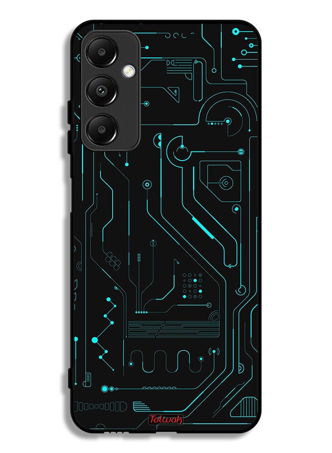 Tolwak Samsung Galaxy A05s Protective Case Cover Digital Art Circuits Minimalism Multiple Display - Image 1