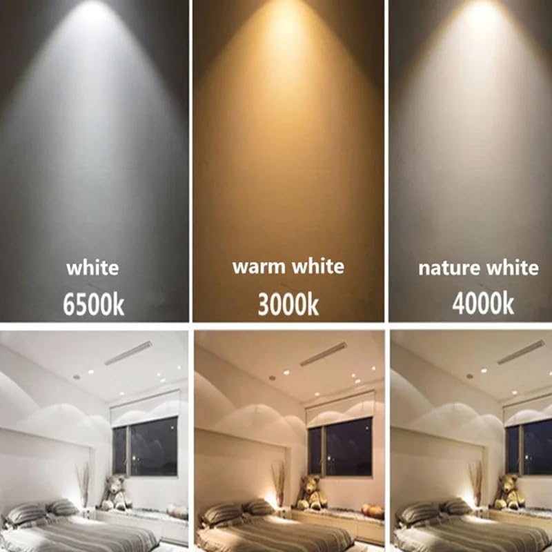 7 واط LED ضوء سقف مدمج - ضوء موفر للطاقة للسقف للمنازل والمكاتب (أبيض دافئ) - Image 2