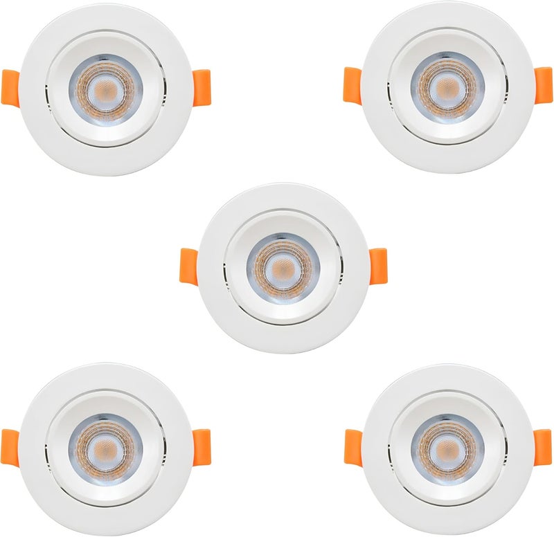 7 واط LED ضوء سقف مدمج - ضوء موفر للطاقة للسقف للمنازل والمكاتب (أبيض دافئ) - Image 1