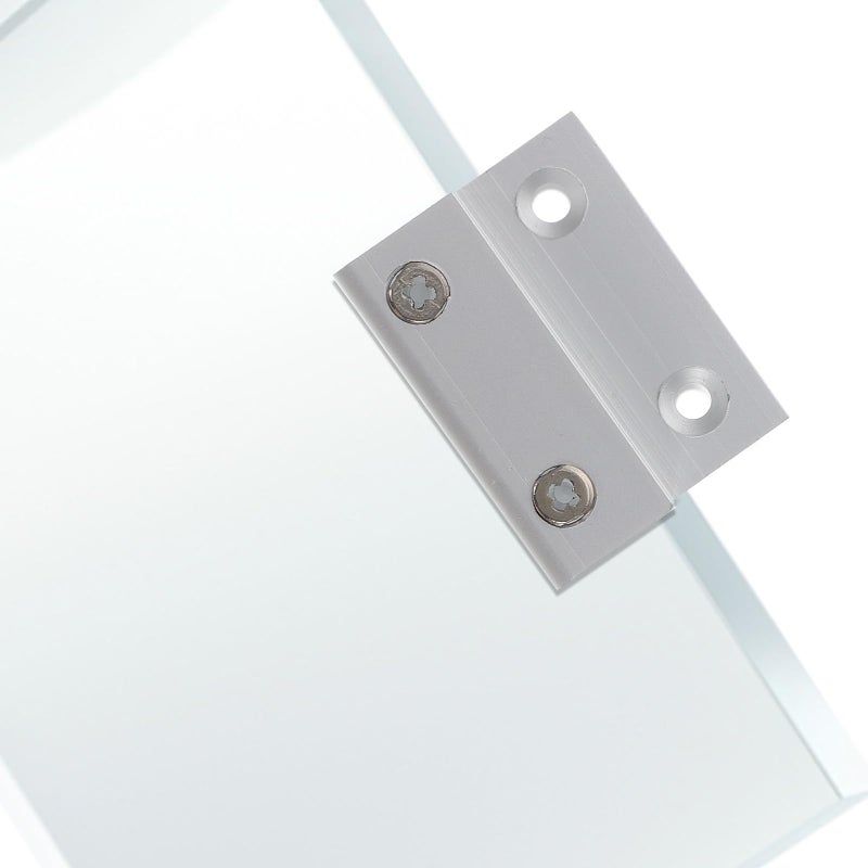 Heavy Duty Aluminum Glass Clamp Brackets 10mm H Clips for Shelves Mirrors Signs - Image 4