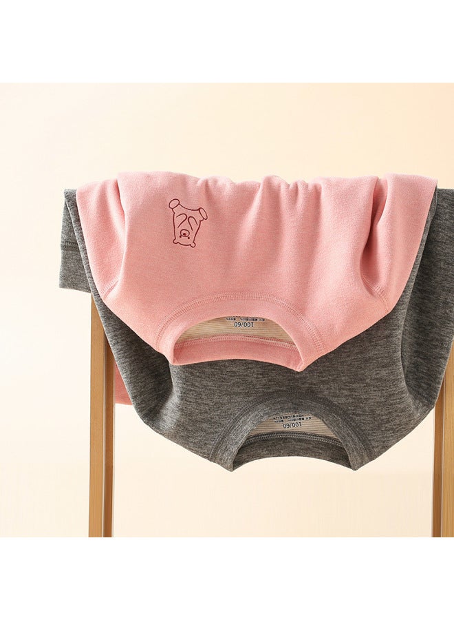 ملابس داخلية حرارية جديدة من الصوف للأطفال مجموعة ملابس داخلية حريرية للأطفال ملابس خريفية بنطلونات خريفية بيجامات شتوية مزدوجة الجوانب - Image 3