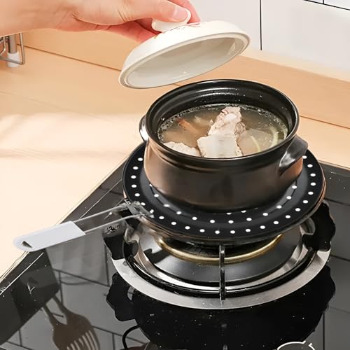 Kruvad Iron Heat Diffuser Plate for Gas Stove & Induction – 1 Pack Simmer Ring, Flame Reducer, Heat Tamer, Flame Guard Plate for Even Heat Distribution on Cooktops - Image 5