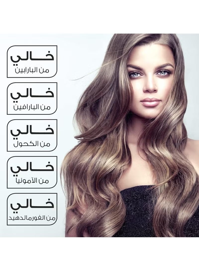 إل صالون مجموعة إل صالون ميلانو لفرد الشعر بالبروتين للشعر التالف – تقنية بليكس لإعادة بناء ألياف الشعر مع زيت الأرجان – شامبو تحضيري 60 مل + كريم فرد بالبروتين 100 مل + ماسك ترميم 40 مل - Image 4