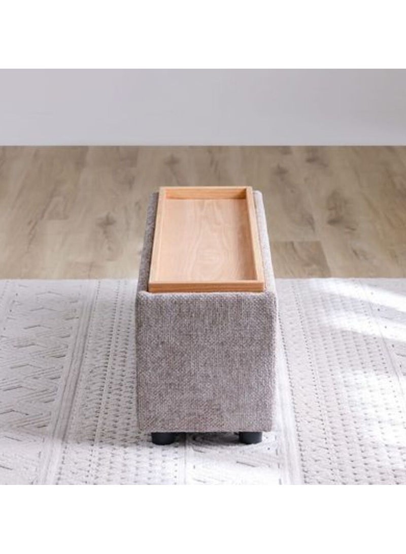 DANUBE HOME Odum End Table With Storage Multifunctional Living Room Table End Table Modern Design Furniture For Home Living Rooml105Xw32Xh42Cm - Image 2