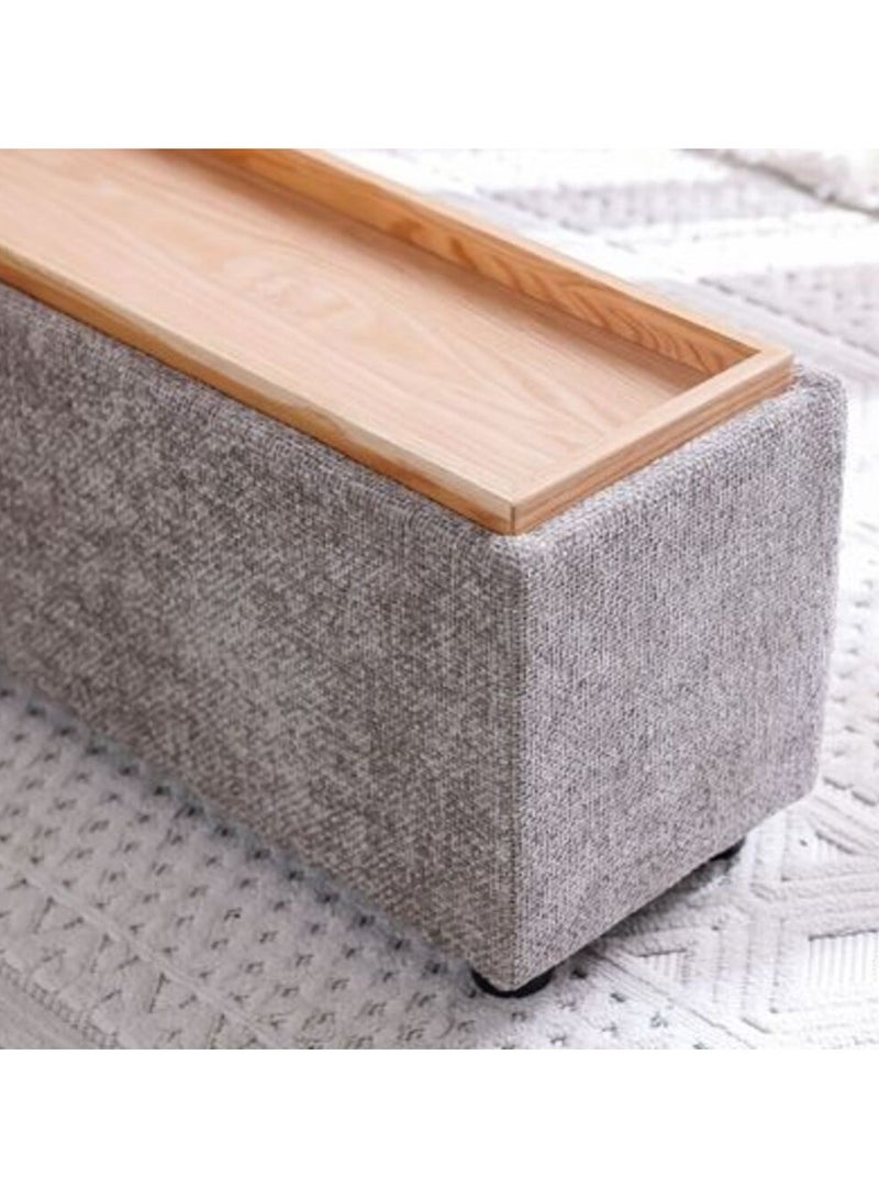 DANUBE HOME Odum End Table With Storage Multifunctional Living Room Table End Table Modern Design Furniture For Home Living Rooml105Xw32Xh42Cm - Image 4