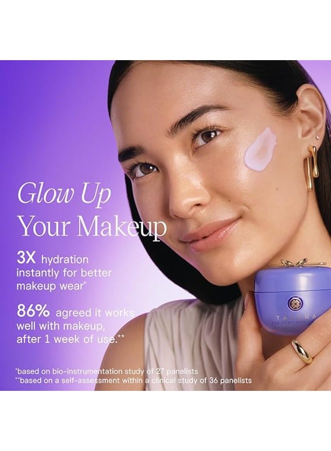 تاتشا ذا ديوي سكين كريم مرطب الوجه الغني لترطيب البشرة الجافة مع مستخلصات نباتية وأرز بنفسجي ياباني 50 مل - Image 3