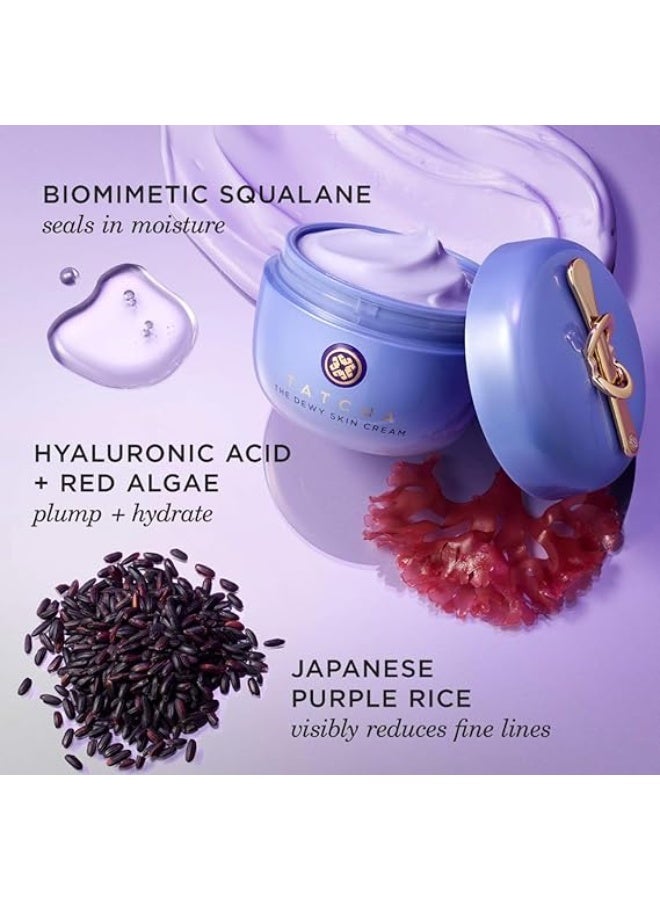 تاتشا ذا ديوي سكين كريم مرطب الوجه الغني لترطيب البشرة الجافة مع مستخلصات نباتية وأرز بنفسجي ياباني 50 مل - Image 2