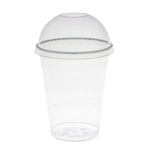 AIOS Smoothie Cups with Dome Lids 10oz  280ml Pack of 50