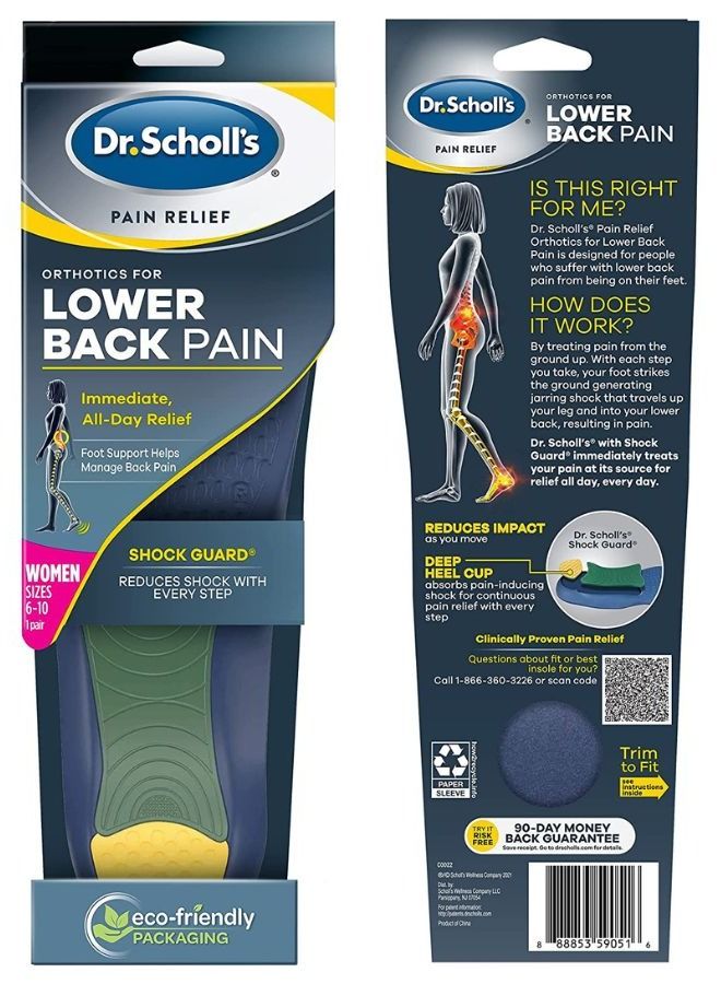 Dr. Scholl's LOWER BACK Pain Relief Orthotics // Clinically Proven Immediate and All-Day Relief of Lower Back Pain (for Women's 6-10)  - Image 1