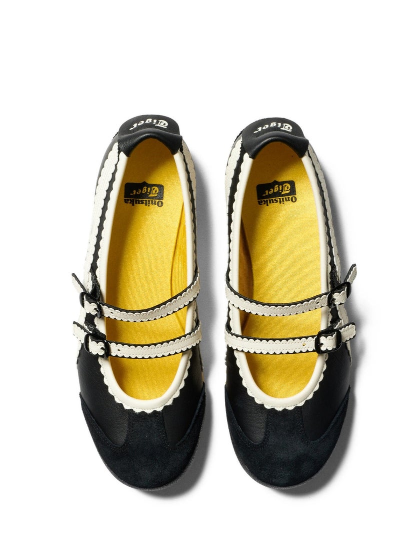 أونيتسوكا تايجر المكسيك 66 TGRS نساء باليه شقق -أسود| أحذية مريحة وأنيقة عارضة ماري جين - Image 4