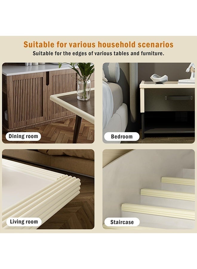 2M Baby Proofing Soft Corner Protectors, Table Edge and Corner Guards for Baby, edge protector, Baby Safety Corner Guard, Furniture and Tables Child Baby Protection Bumpers, Pre-Taped Corner Cushions - Image 4