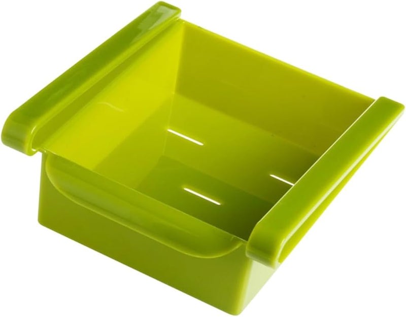 Green Slide Organizer Drawer For Kitchen Fridge Under Shelf Food Storage Box - Image 1