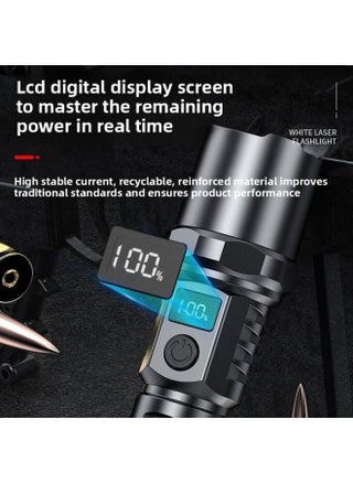 LCD Digital Display Flashlight Charging Battery Portable Led 18650 Zoom White Laser Flashlight-Product Specifications:flashlight Data Line Tail Rope Color Box - pzsku/Z9679E9A67E06C077EADFZ/45/1746231486/50400394-ffdc-4149-8db2-2cee2e601fba