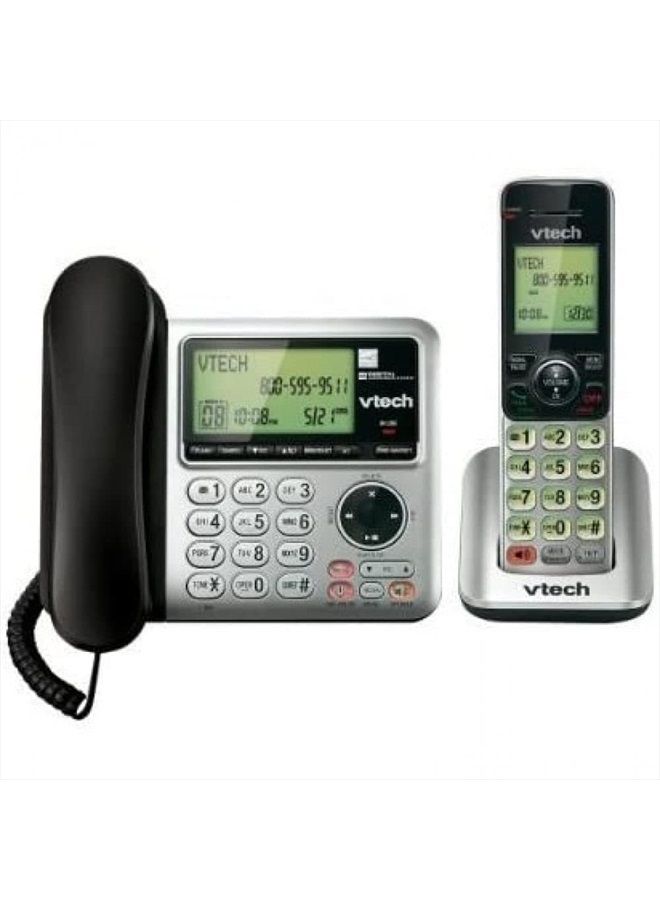 vtech CS6649 Expandable Corded/Cordless Phone System with Answering System-Caller ID/Call Waiting & Handset/Base Speakerphones - Image 2