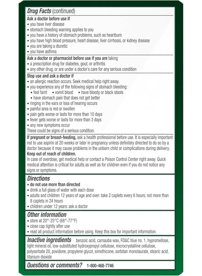 EXCEDRIN Extra Strength Pain Relief Caplets For Headache Relief, Temporarily Relieves Minor Aches And Pains Due To Headache - 200 Count - Image 4