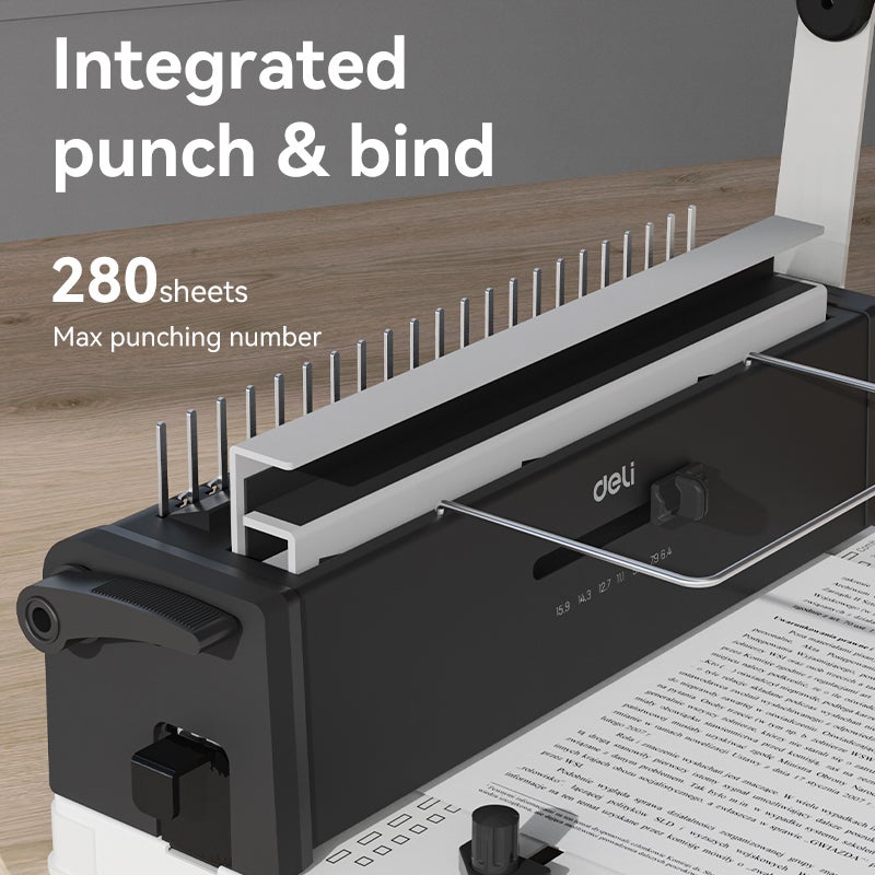 ديلي ماكينة تجليد متعددة الوظائف A4 سلكي وبلاستيك بسعة عالية للاستخدام المكتبي - Image 4