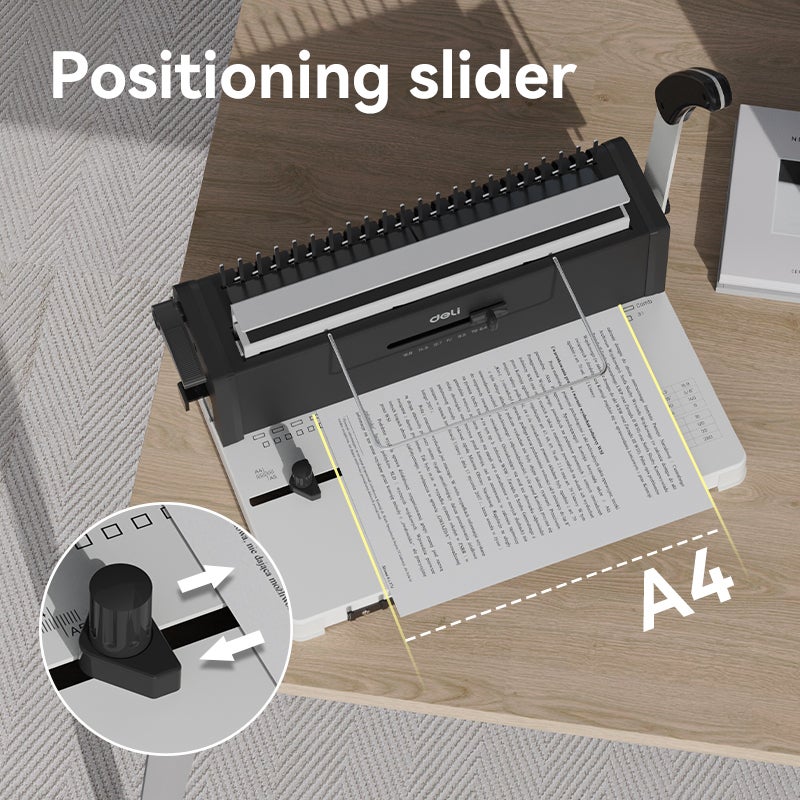 ديلي ماكينة تجليد متعددة الوظائف A4 سلكي وبلاستيك بسعة عالية للاستخدام المكتبي - Image 5