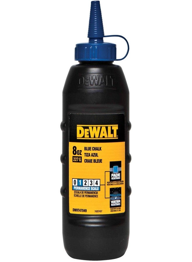 DeWalt DWHT47049L 8 oz High-Grade Blue Marking Chalk with Oval Shaped Bottle