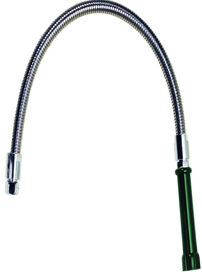 كراوني خرطوم بديل من كروون ٢١-١٨١ لتر بطول ٢٤ بوصة لتوفير المساحة قبل الشطف | طقم ملحقات حوض المطبخ التجاري للمطاعم والكافيتريات وخدمات تقديم الطعام | ١٠.٨٥ بوصة طول × ١٠.٦ بوصة عرض × ١.٧٥ بوصة ارتفاع، مصنوع من الفولاذ المقاوم للصدأ، حاصل على شهادة NSF - Image 1