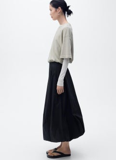 MANGO Flared Puffed Hem Skirt  - Image 3