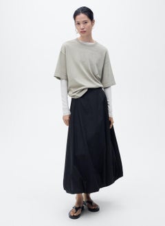 MANGO Flared Puffed Hem Skirt  - Image 5