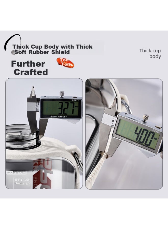 Cica Kids Large Capacity Tritan Water Bottle Uni Student Sports High Temperature Resistant Wide Mouth Summer Cup - Image 5