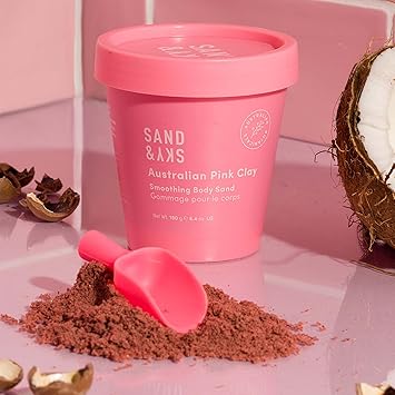 Sand & Sky Sand Sky Australian Pink Clay Exfoliating Body Scrub with Macadamia Oil Smoothing Shimmer Body Polish for Cellulite Reduction Helps with Keratosis Pilaris 68 oz - Image 2
